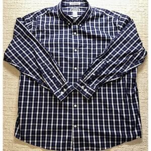Duluth Trading Co Shirt Mens 2XL Plaid Long Sleeve Button Down Wrinklefighter